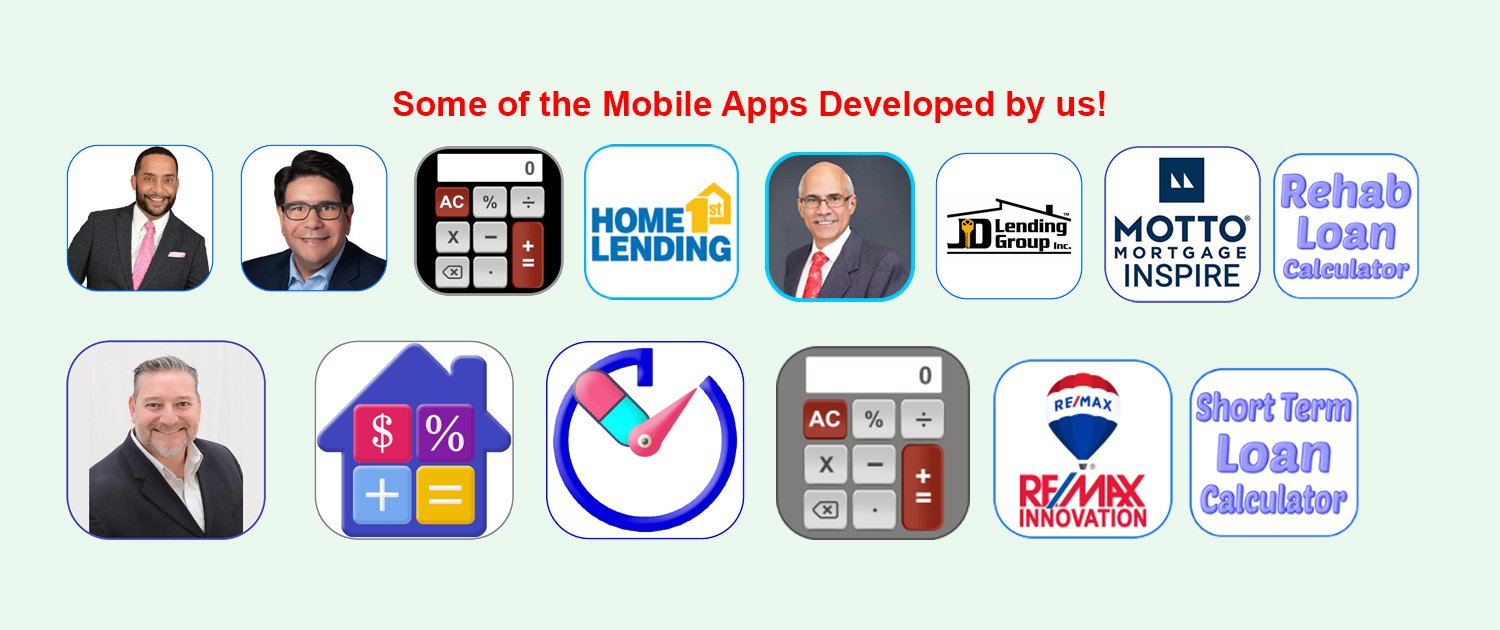 Realtor branded App:Loan Officer branded app:office branded app:company branded app:App Design & Development:App Store Optimization:App Marketing:Design & Development:Website Maintain & Manage:Website SEO & SMM